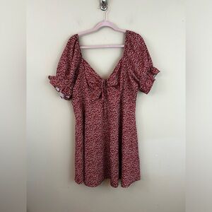 Women’s Floral Zip-up Dress XXL